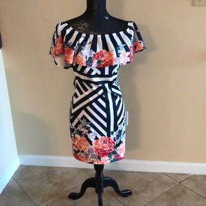 Very sexy, flattering off shoulder dress